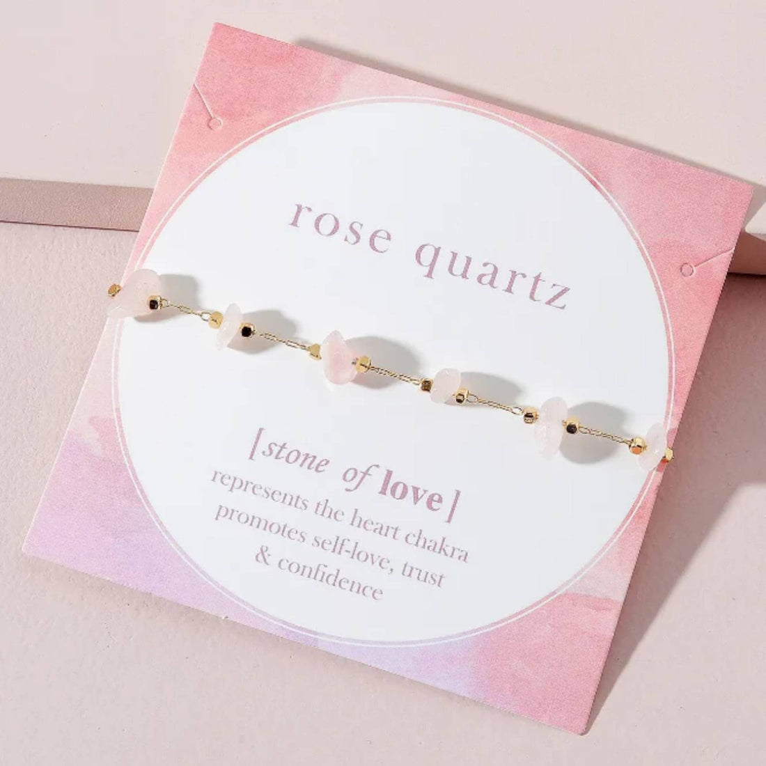 Rose Quart Bracelet - Stone Of Love