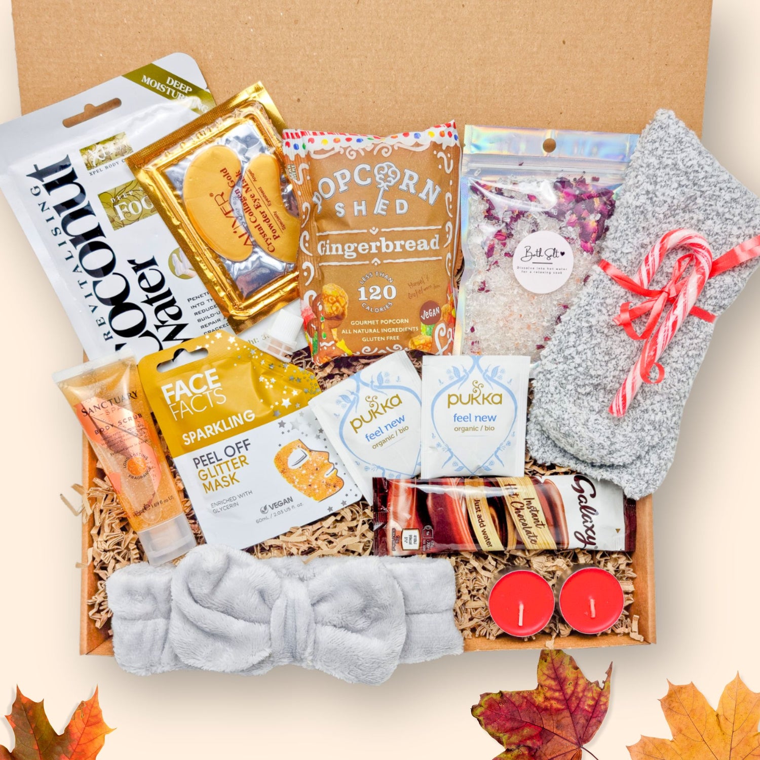 Autumn Glow Thinking of You Gift – a cozy self-care hamper designed for warmth and relaxation.