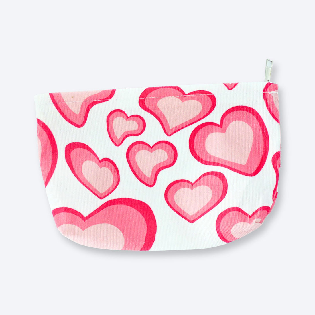 Heart Print Cosmetic Bag