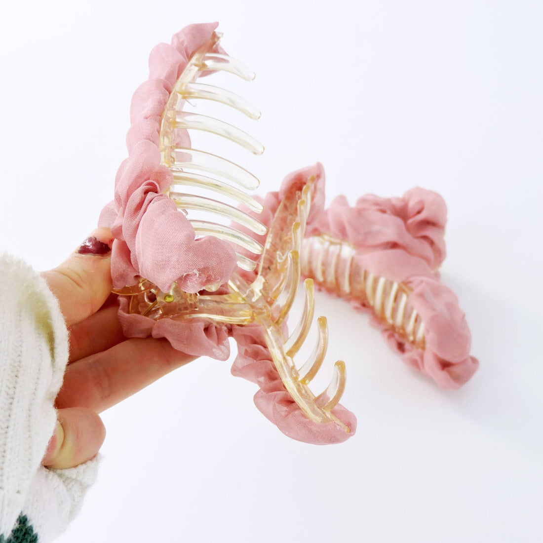 Ruched Claw Hair Clip