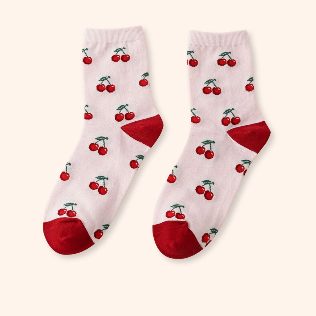 Cherry Print Socks